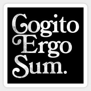 Cogito Ergo Sum / René Descartes Philosophy Quote Sticker